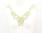 Light Green Lace Appliqué with Circular Designs and Sequins  APP00081